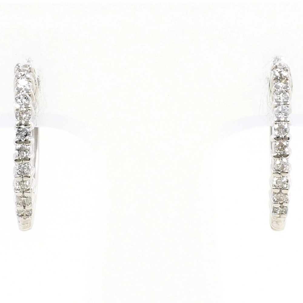 VINTAGE Silver Diamond Earrings